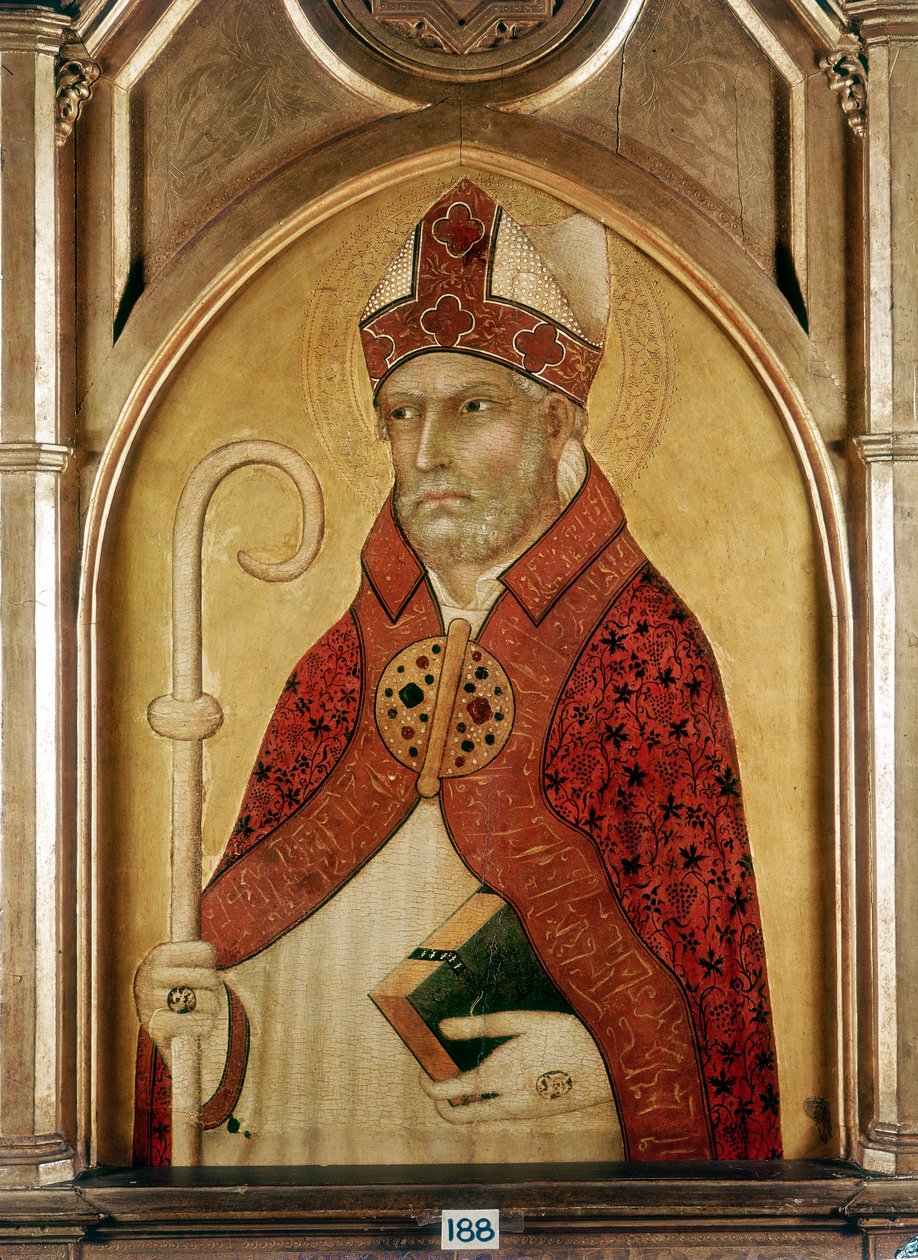 Santo Agostinho de Hipona, início do século XIV de Lippo Memmi