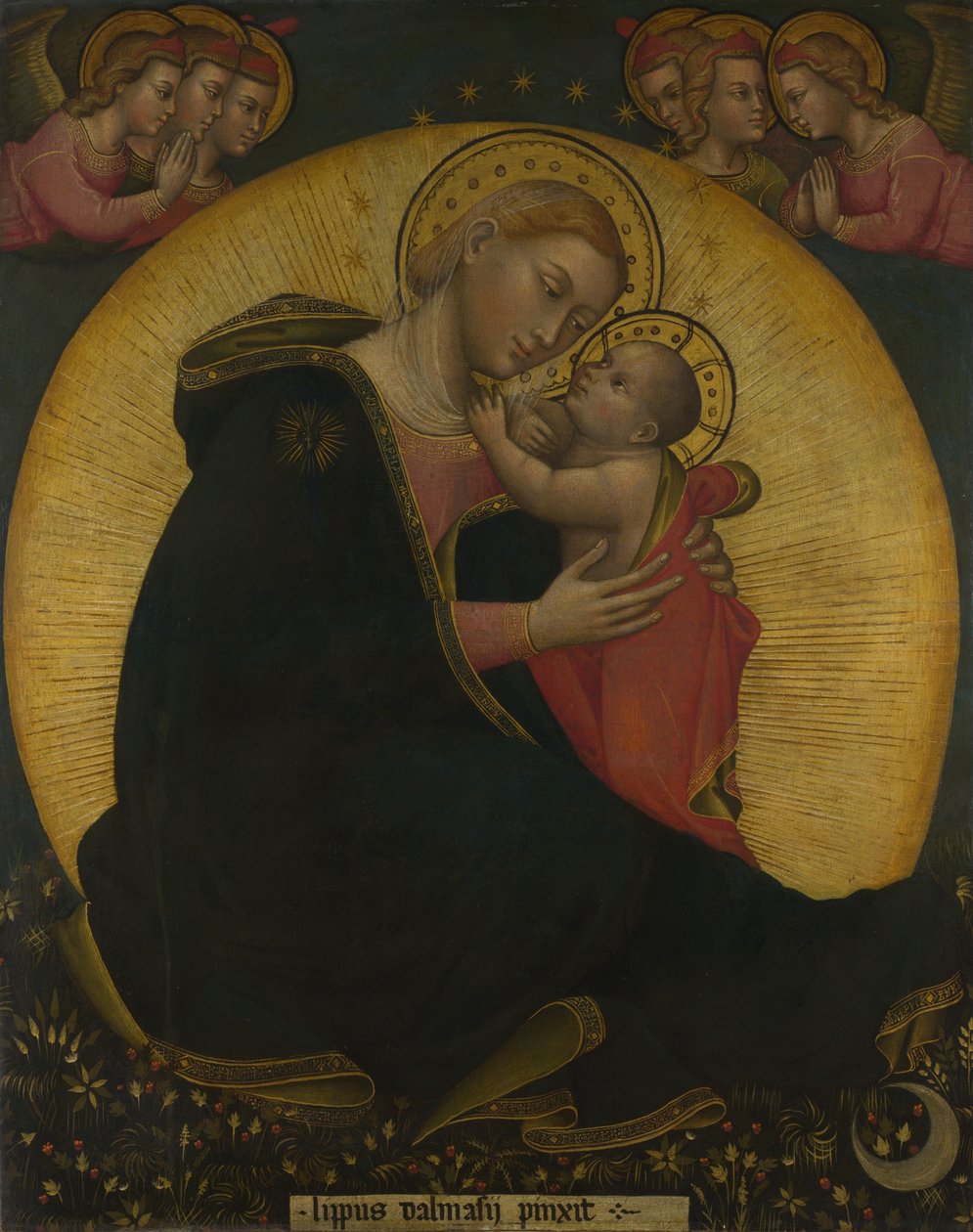 A Virgem da Humildade Madonna dell Umilitá, ca 1390 de Lippo di Dalmasio Scannabecchi