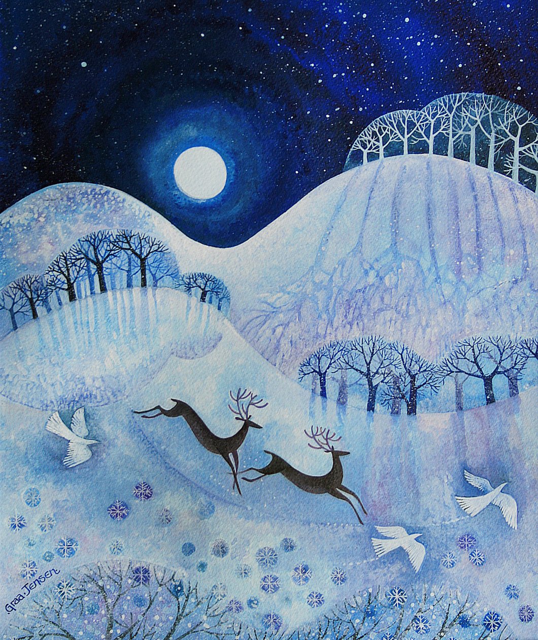 Paz Nevada, 2011 (tinta acrílica e gouche no papel) de Lisa Graa Jensen