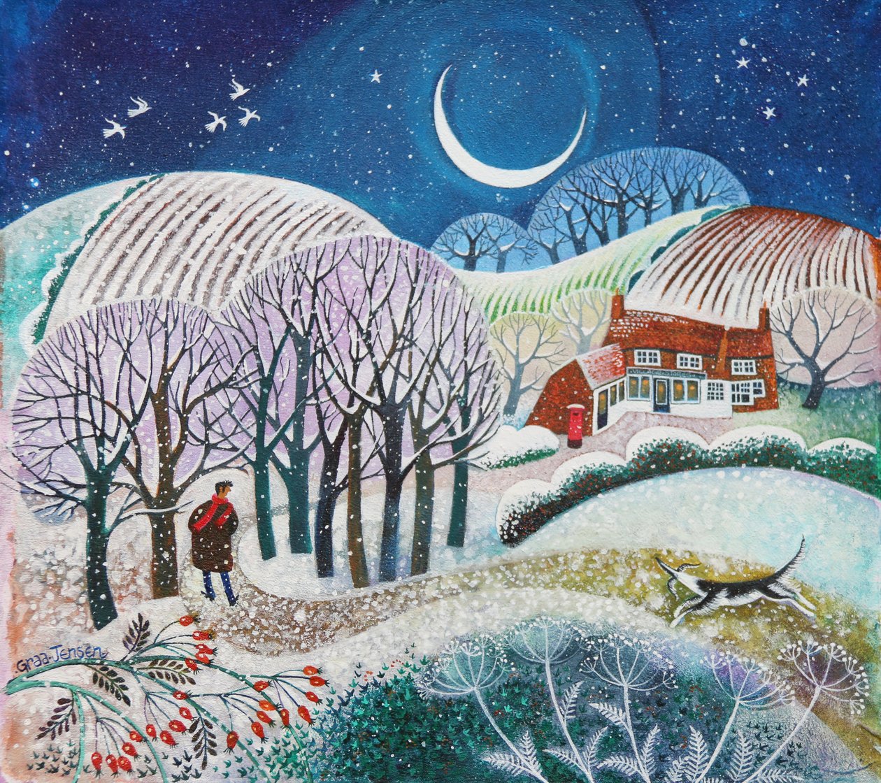 Cold Snap, 2021 (acrílicos sobre tela) de Lisa Graa Jensen