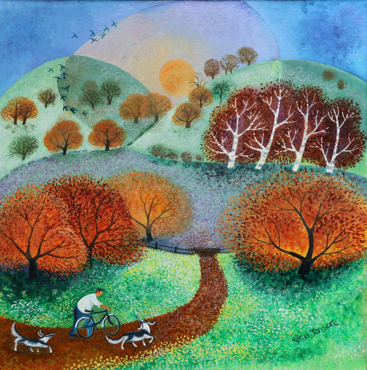 Primeira Luz,2021,(acrílicos sobre tela) de Lisa Graa Jensen