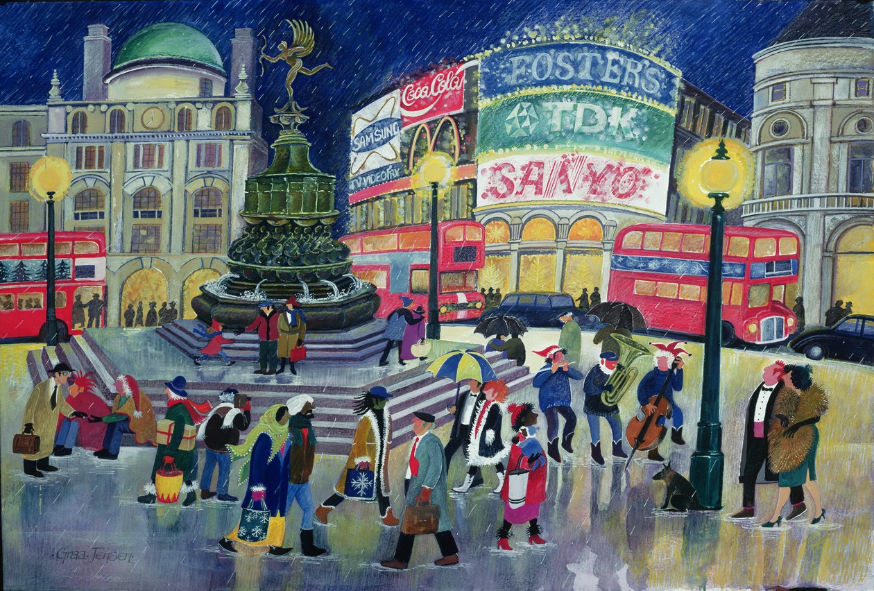 Piccadilly (wc e guache no papel) de Lisa Graa Jensen
