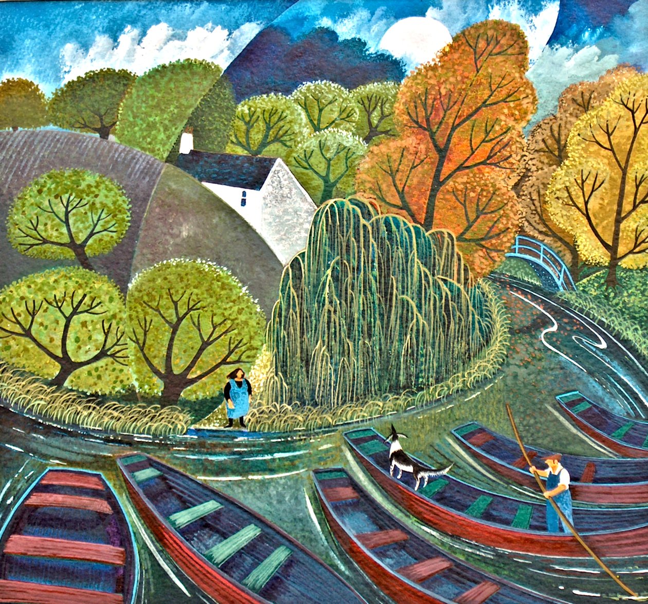 Rendezvous, 2010, (acrílico sobre papel) de Lisa Graa Jensen