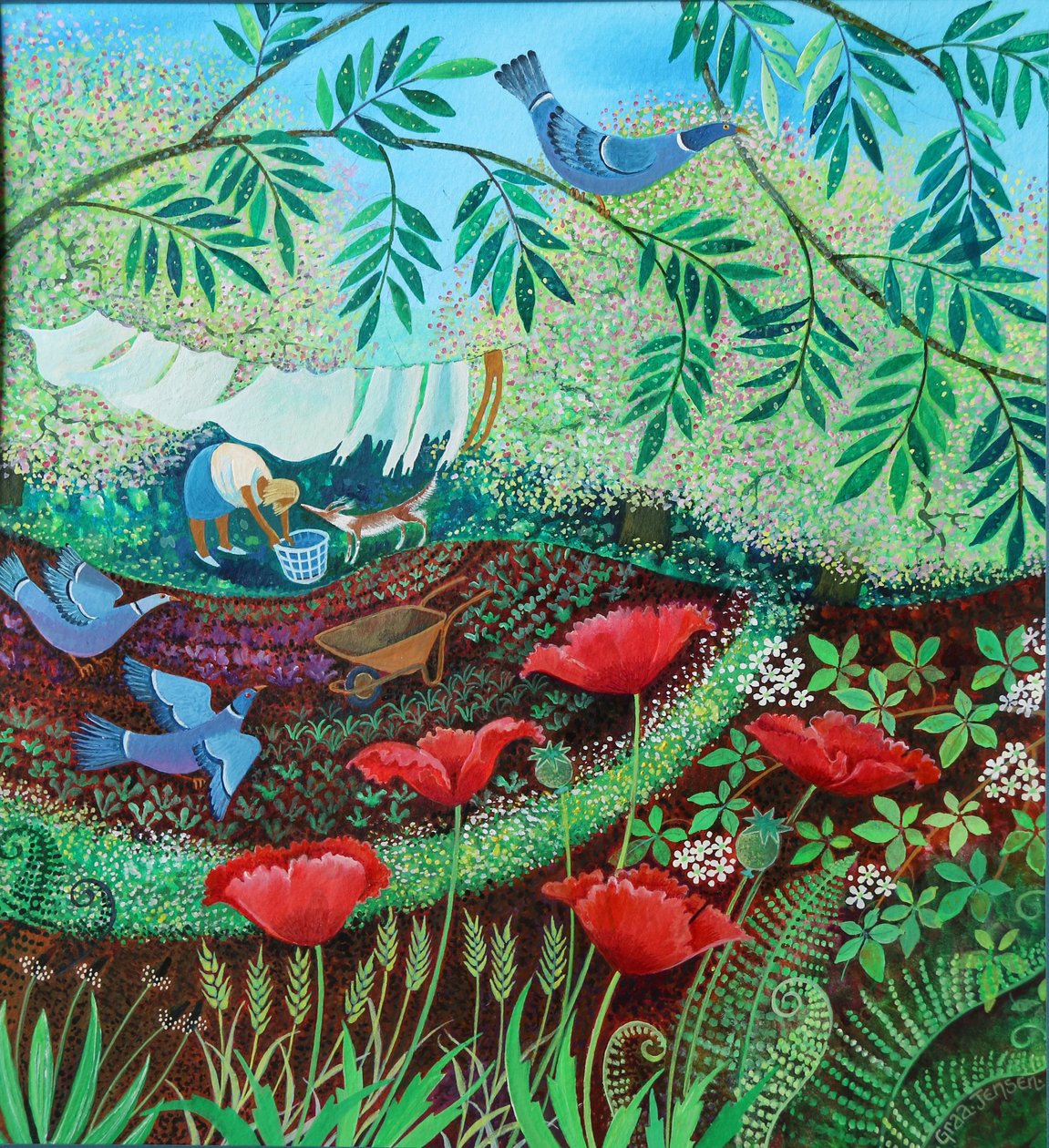 Pombos de madeira, 2019 de Lisa Graa Jensen