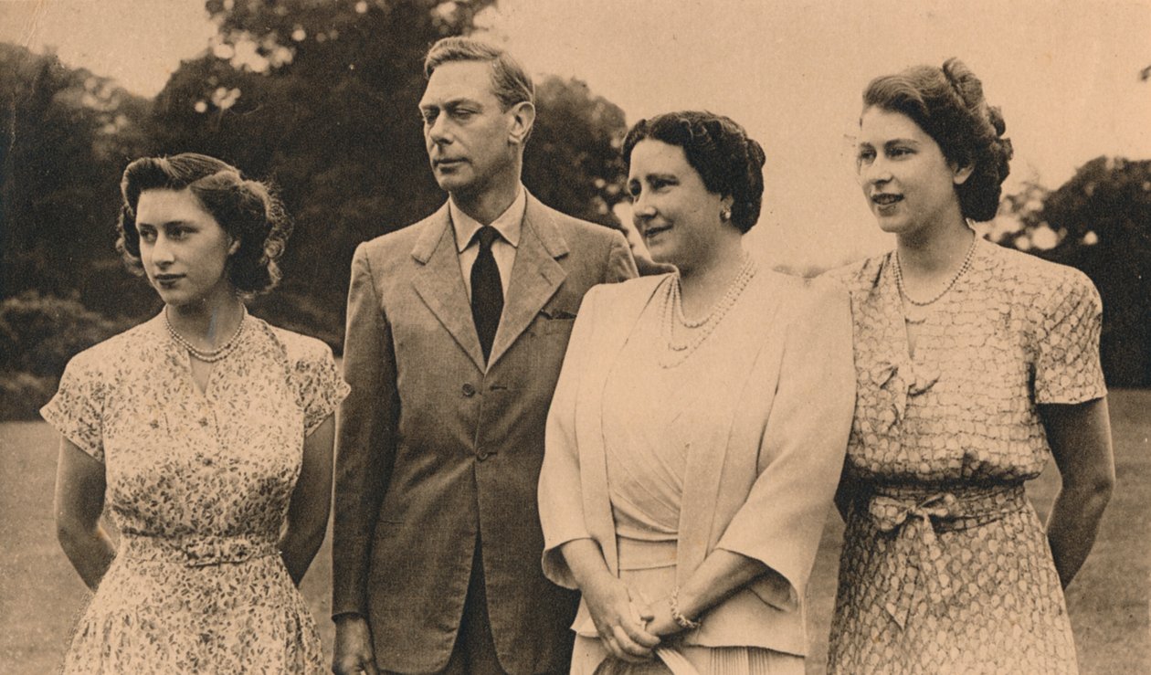 A Família Real nos terrenos da Loja Real, Winsor, 1946 de Lisa Sheridan