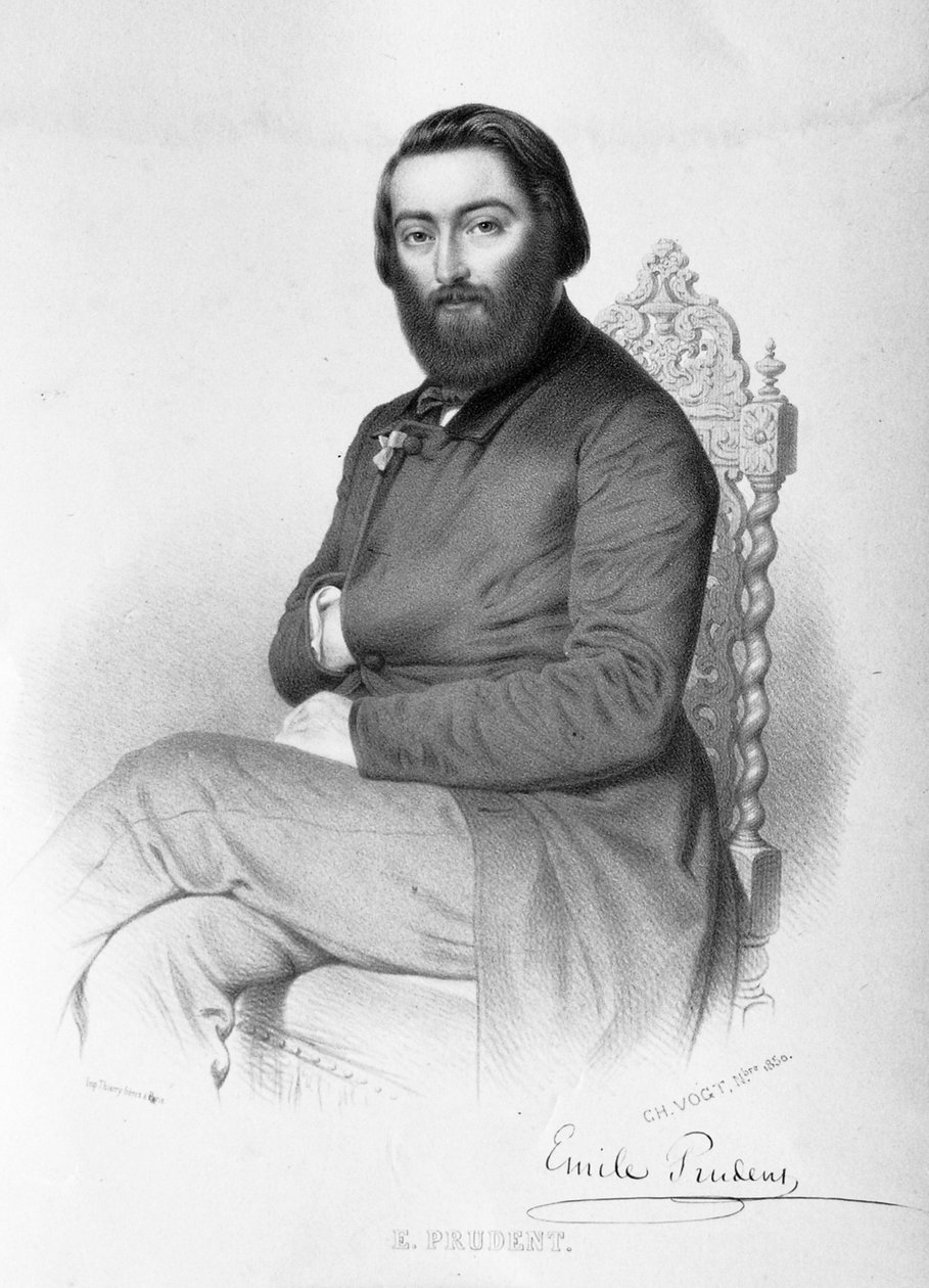 Emile Prudent, pianista de Lithographer