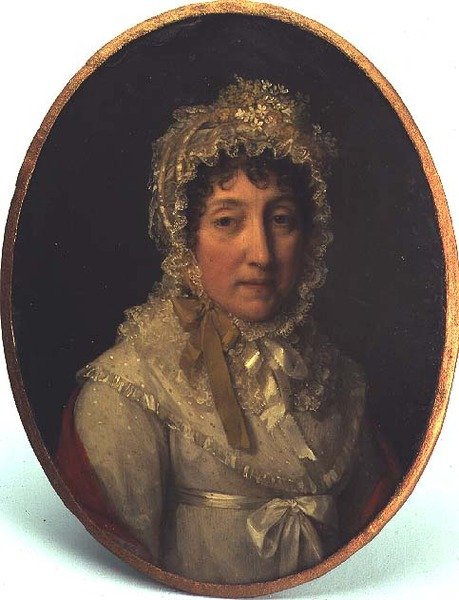 Retrato de uma Senhora Idosa (óleo sobre cobre) de Lizinska Aimee Zoe de Mirbel