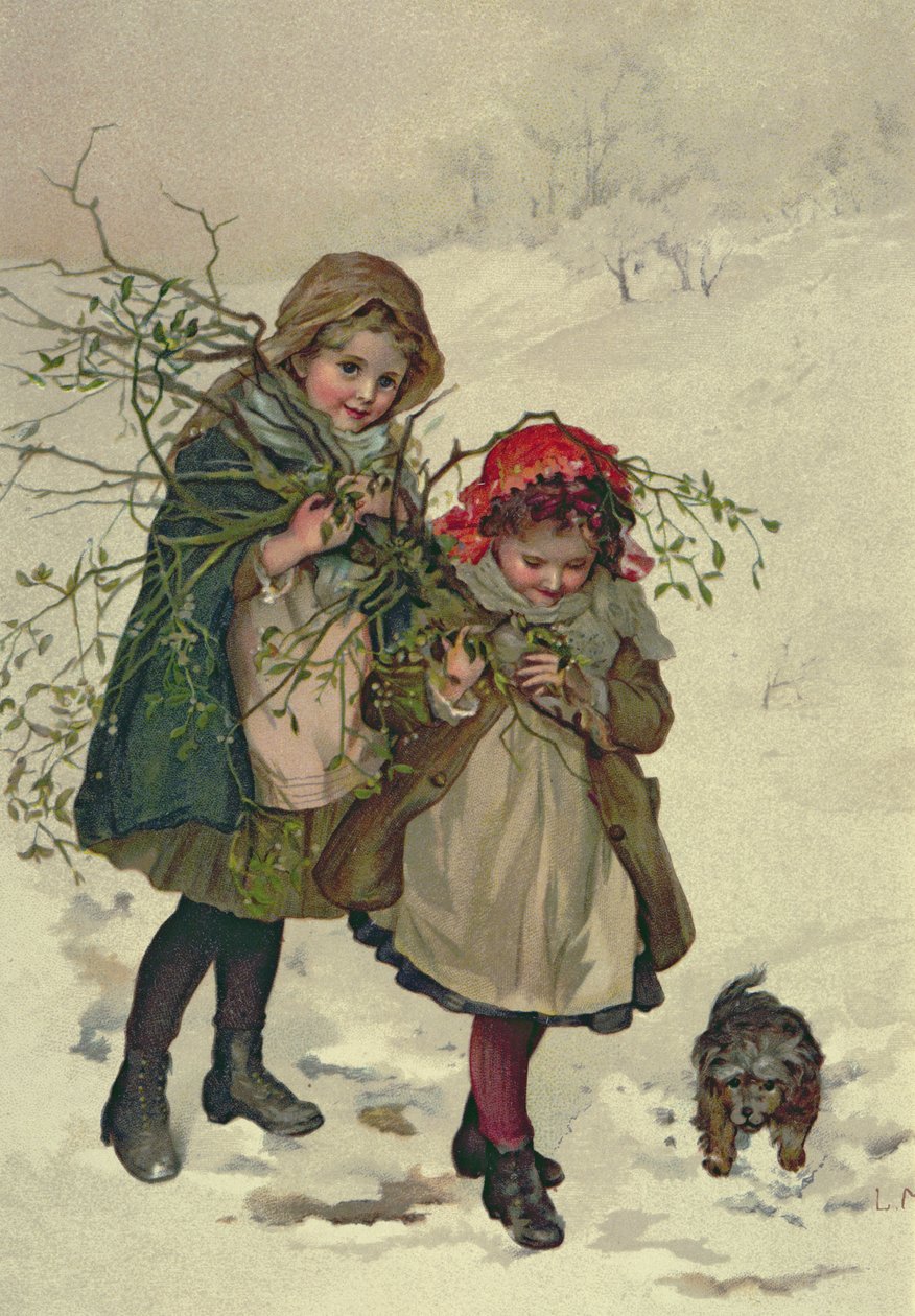 Ilustração da fada da árvore de Natal, bar. 1886 de Lizzie Mack