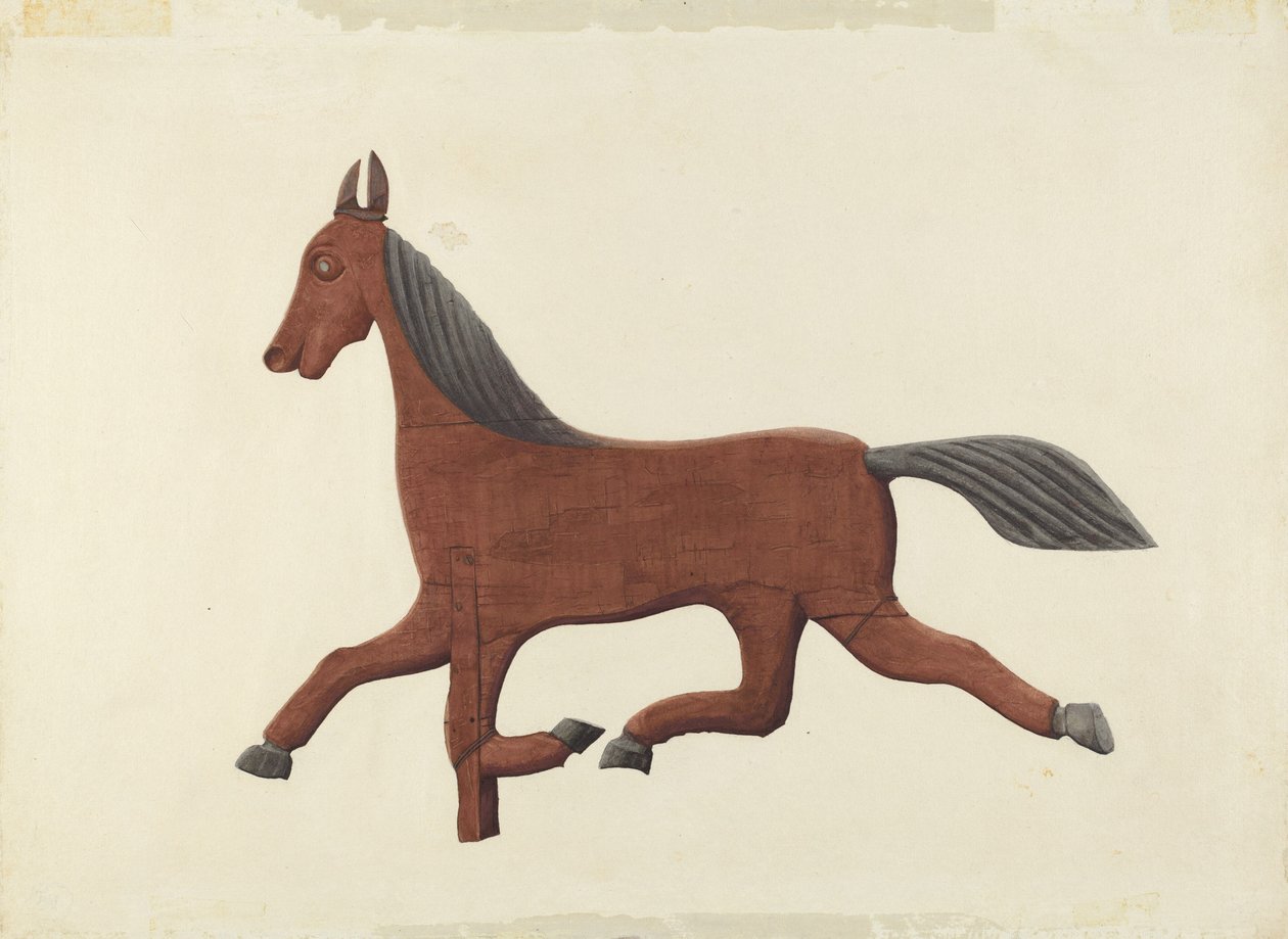 Horse Weather Vane, provavelmente 1938. de Lloyd Broome