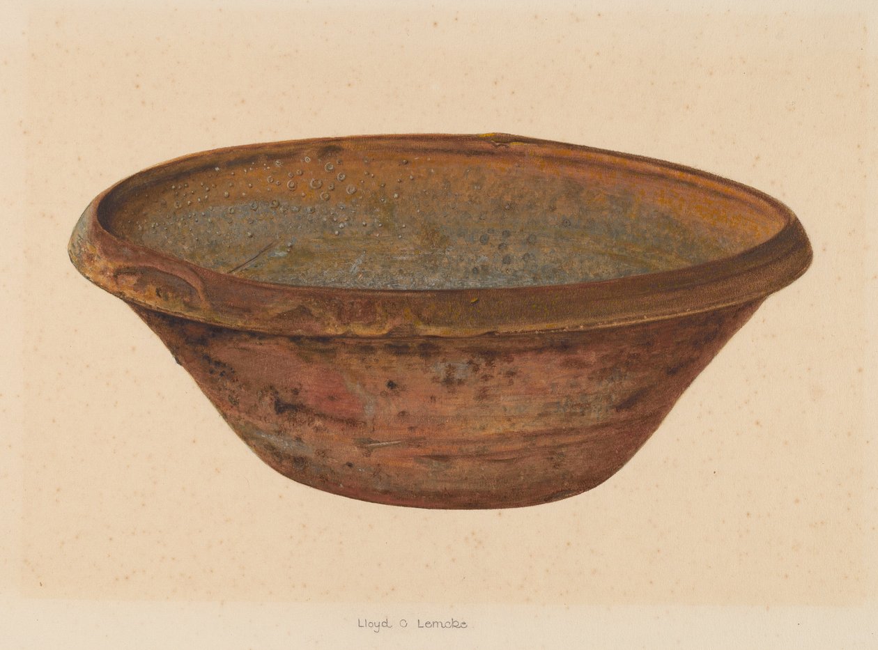 tigela, c. 1937. de Lloyd Charles Lemcke