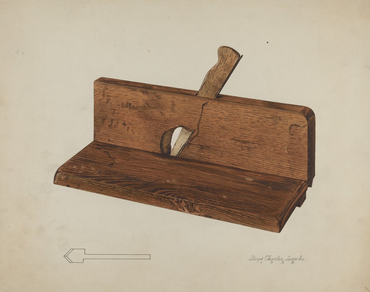 Rabbet Plane, 1938. de Lloyd Charles Lemcke