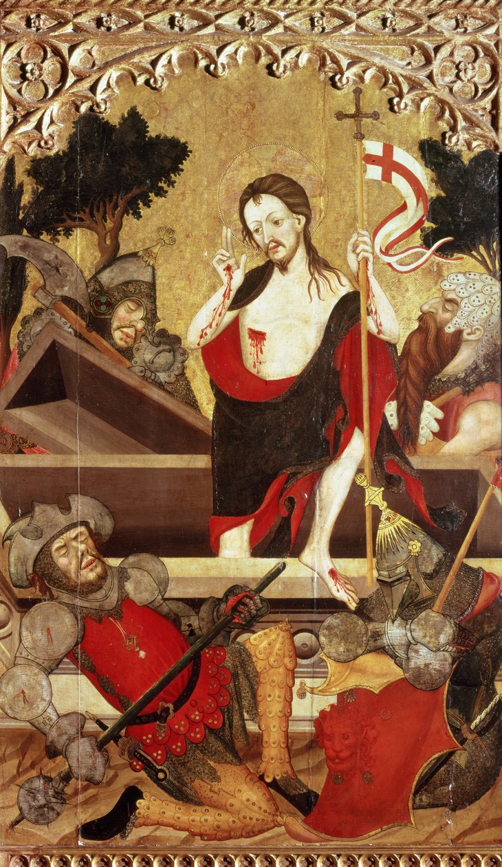 A ressurreição (tempera no painel) de Lluís Borrassà