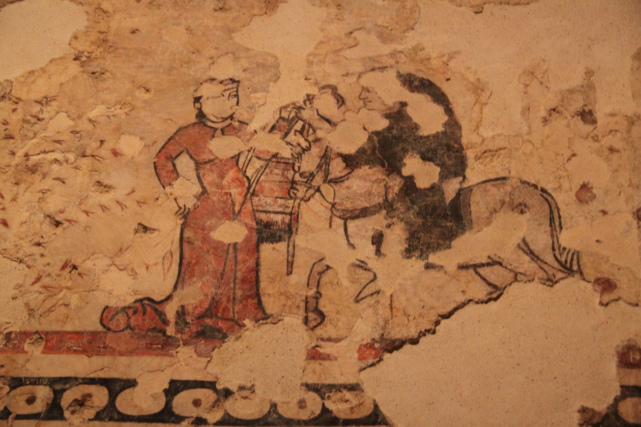 Pintura mural no Museu de História de Barcelona de Léna