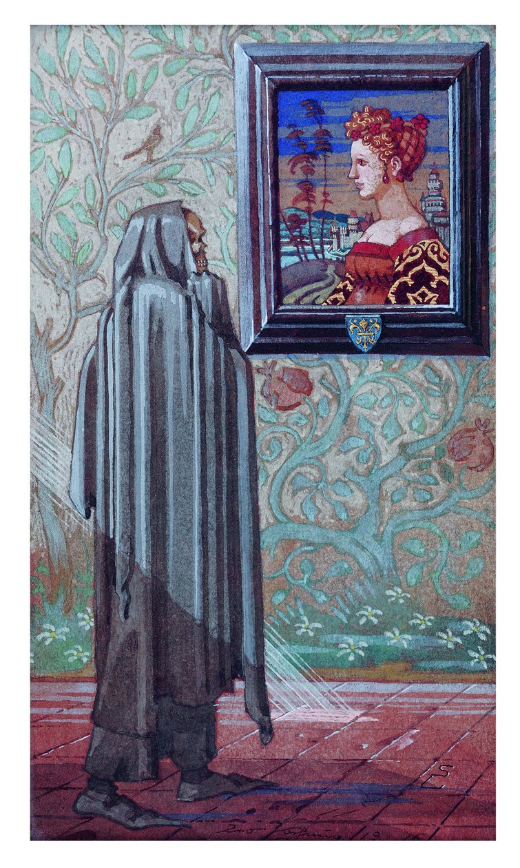 A menina e a morte, 1916. de Léo Schnug