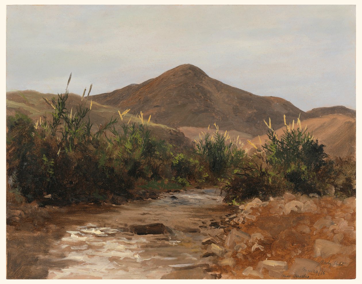 Desenho, perto de Jericó, Wady Kilt, 20 de março de 1876 de Lockwood de Forest
