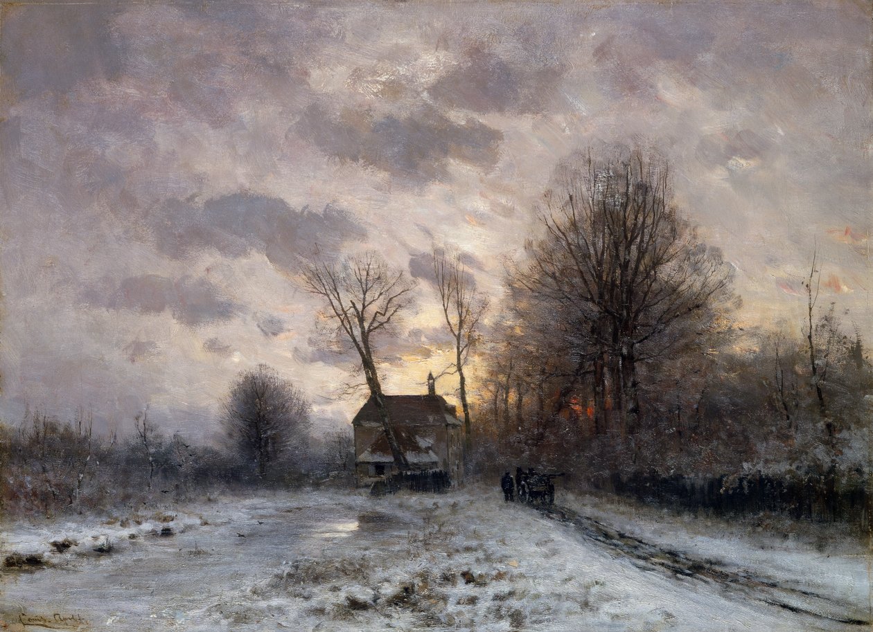Voltando para Casa (óleo sobre tela) de Lodewijk Frederik Hendrik Apol