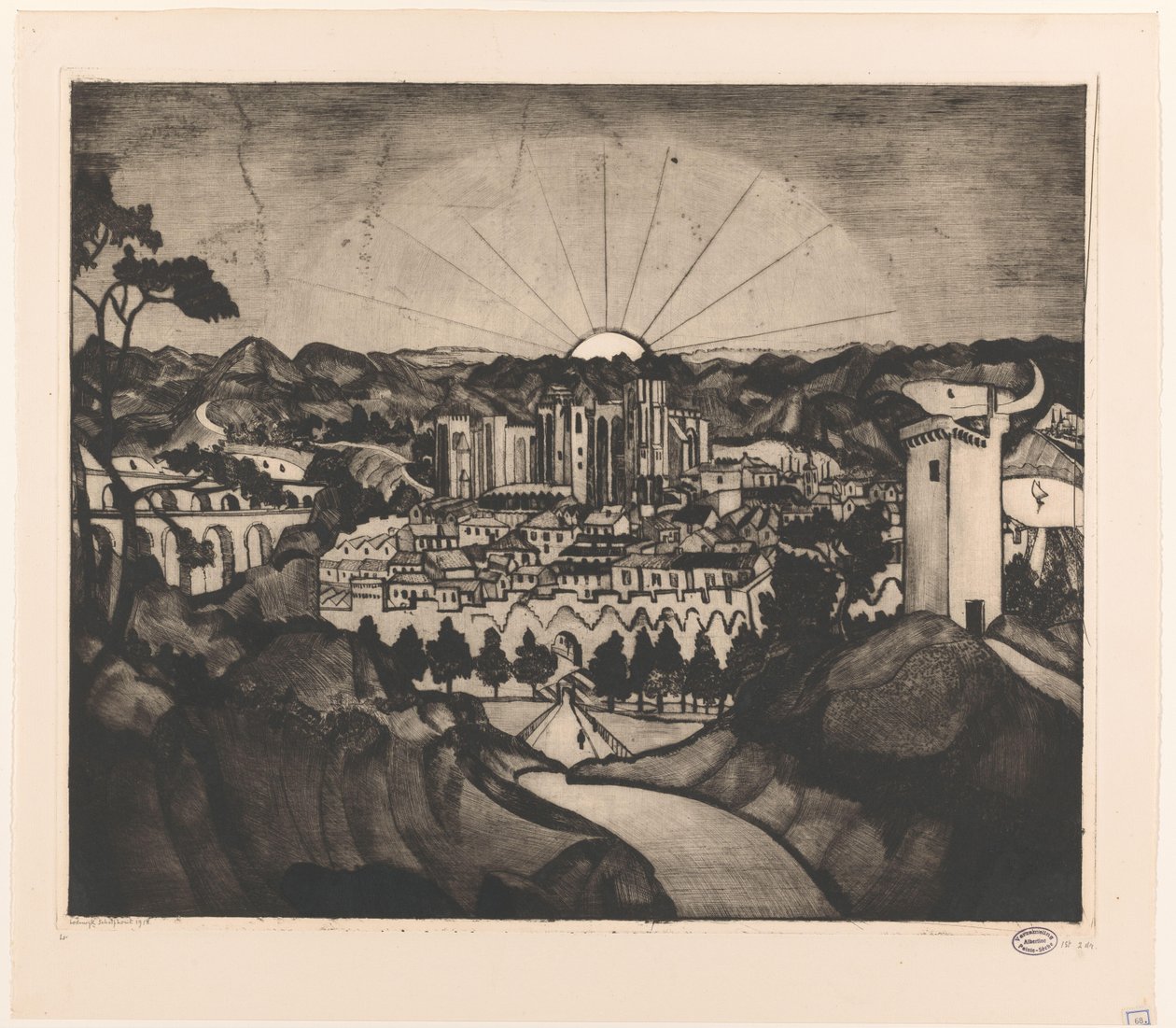 Avignon (título original) de Lodewijk Schelfhout (signed by artist)