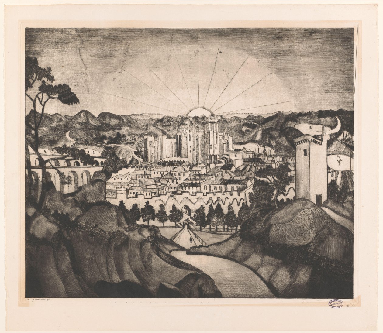Avignon (título original) de Lodewijk Schelfhout (signed by artist)