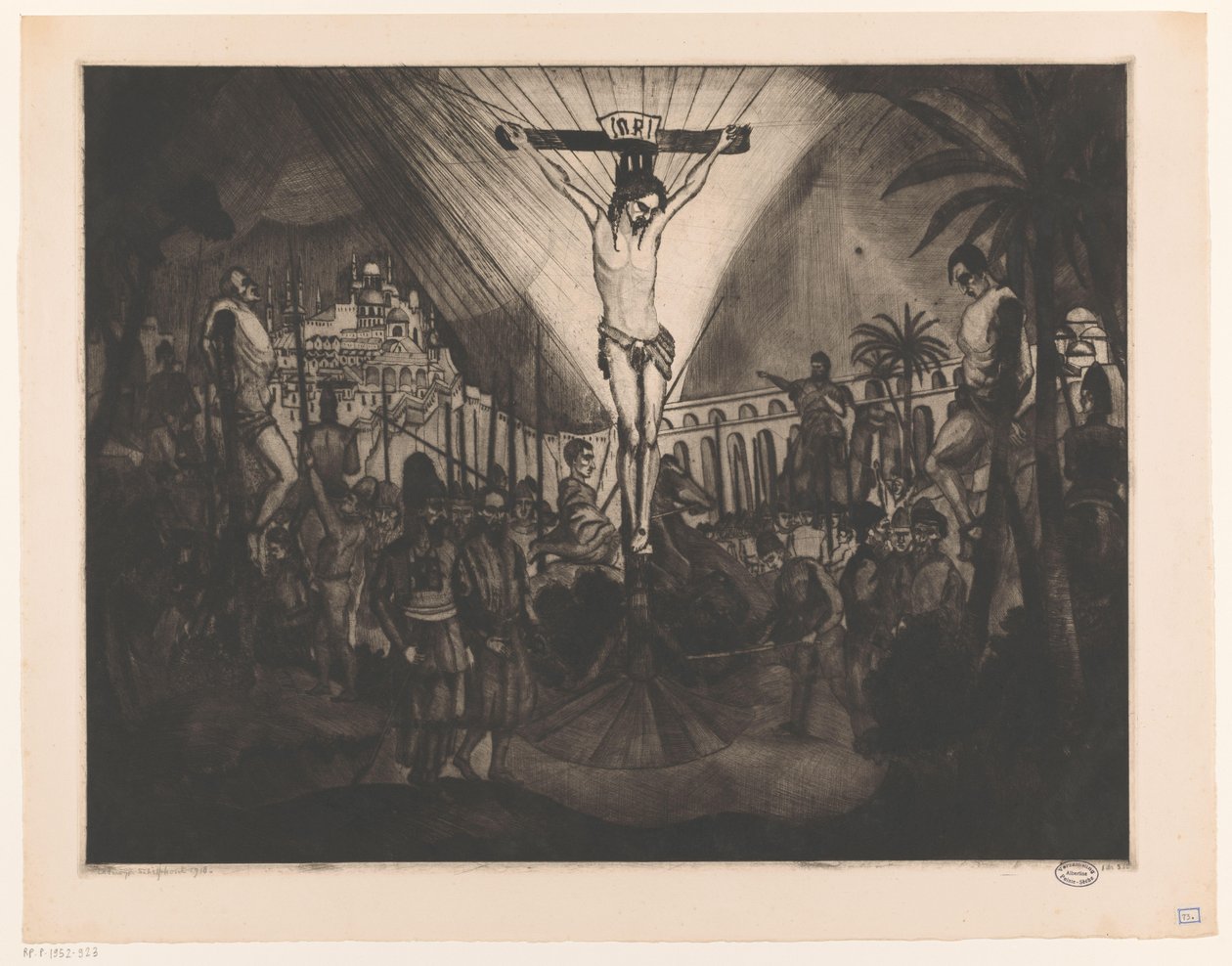 Gólgota II (título original) de Lodewijk Schelfhout (signed by artist)