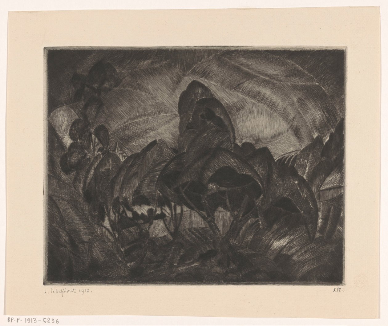 Paisagem montanhosa com árvores
Les Arbres (título original sobre o objecto) de Lodewijk Schelfhout (signed by artist)