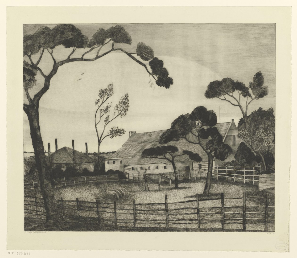 Paisagem holandesa com quinta e prado
Paga Hollandais (título original) de Lodewijk Schelfhout (signed by artist)
