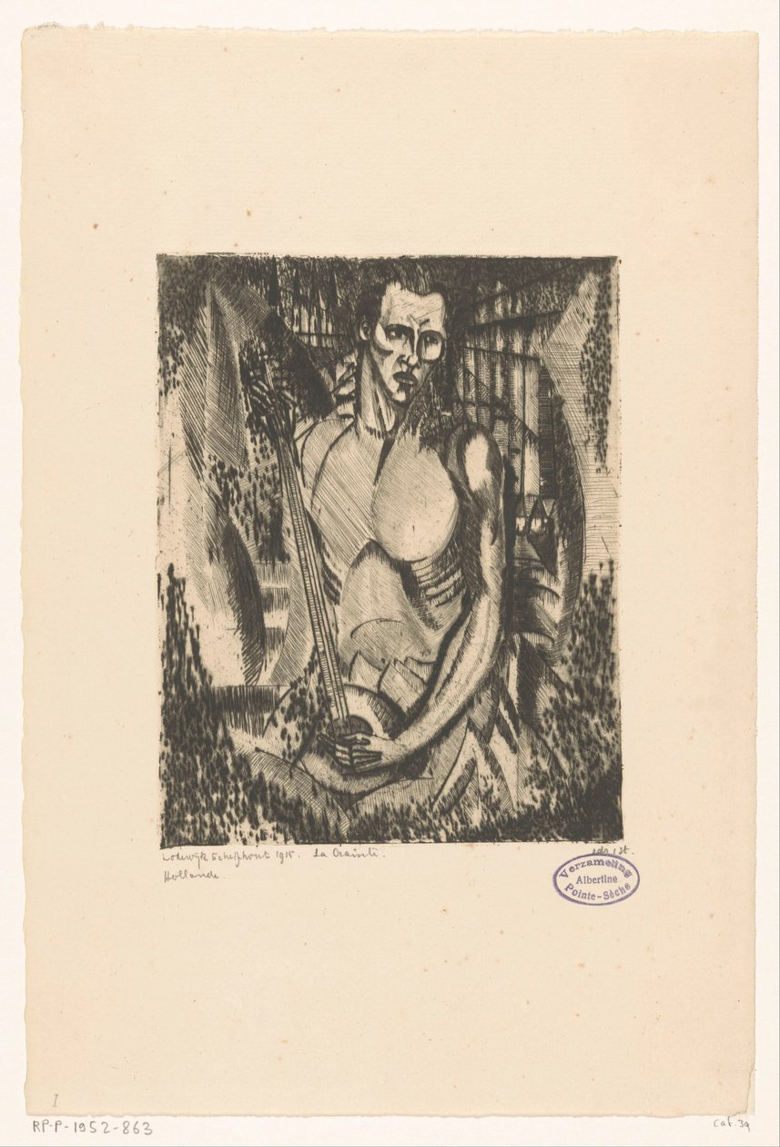 Muzikant
La Crainte (título original sobre o objecto) de Lodewijk Schelfhout (signed by artist)