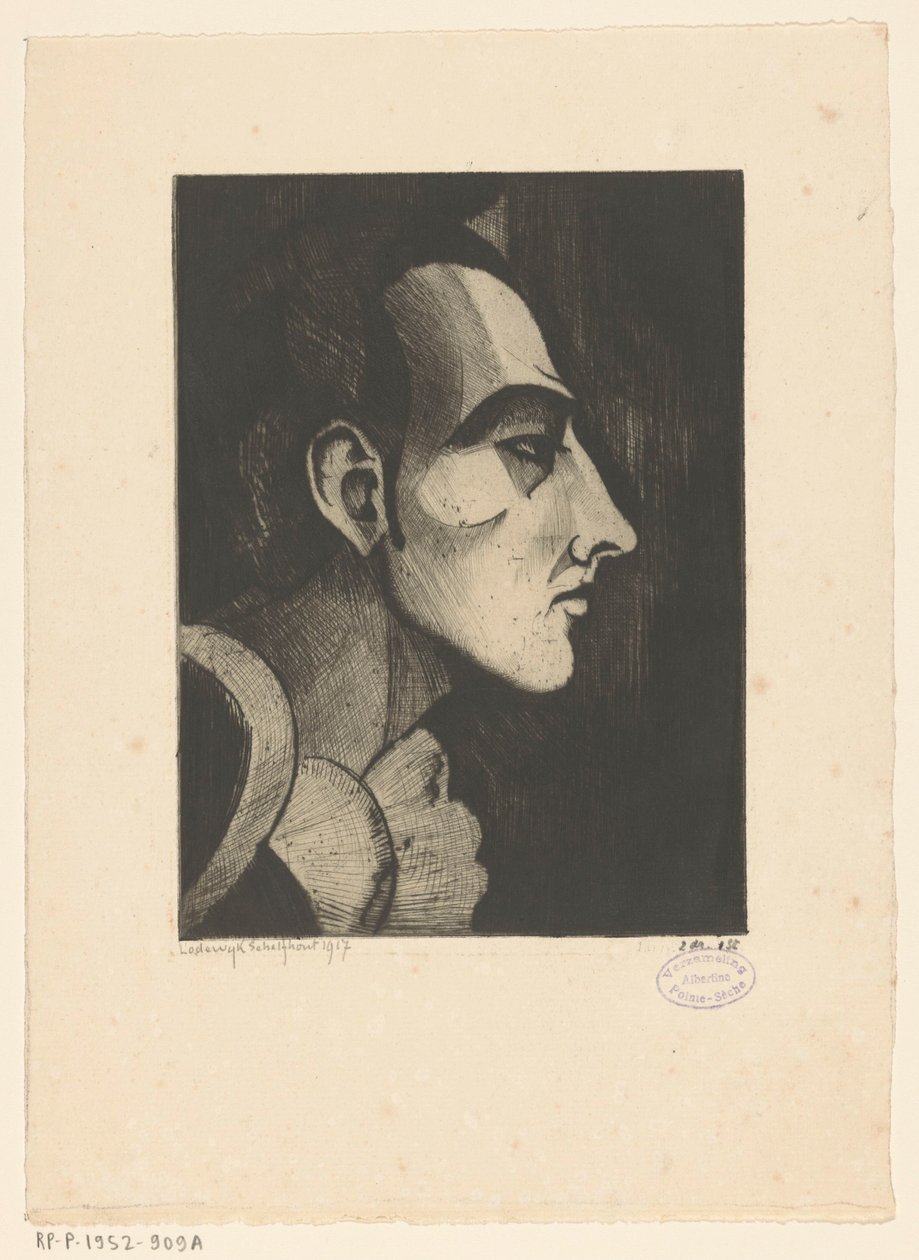 Pierrot I (título original) de Lodewijk Schelfhout (signed by artist)