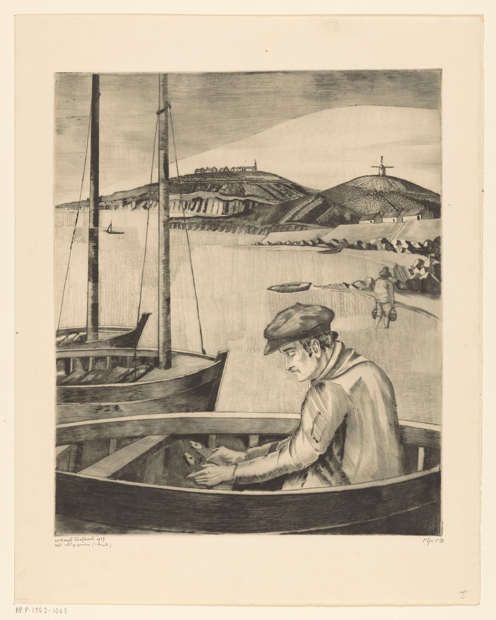 Pescador num navio atracado
Le Pêcheur (título original) de Lodewijk Schelfhout (signed by artist)