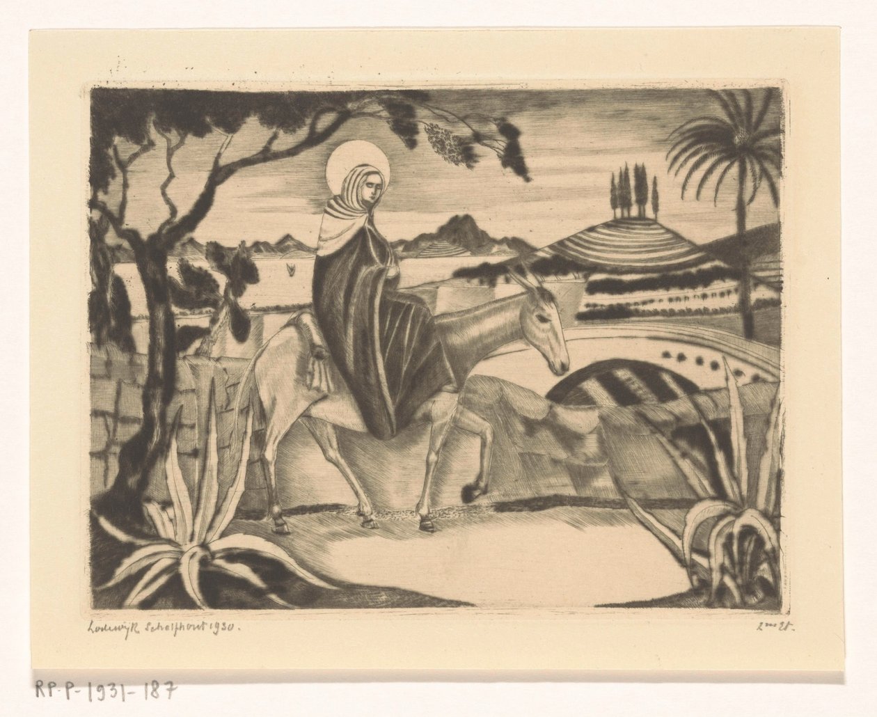 Voo para o Egipto
La Fuite en Egypte II (título original) de Lodewijk Schelfhout (signed by artist)