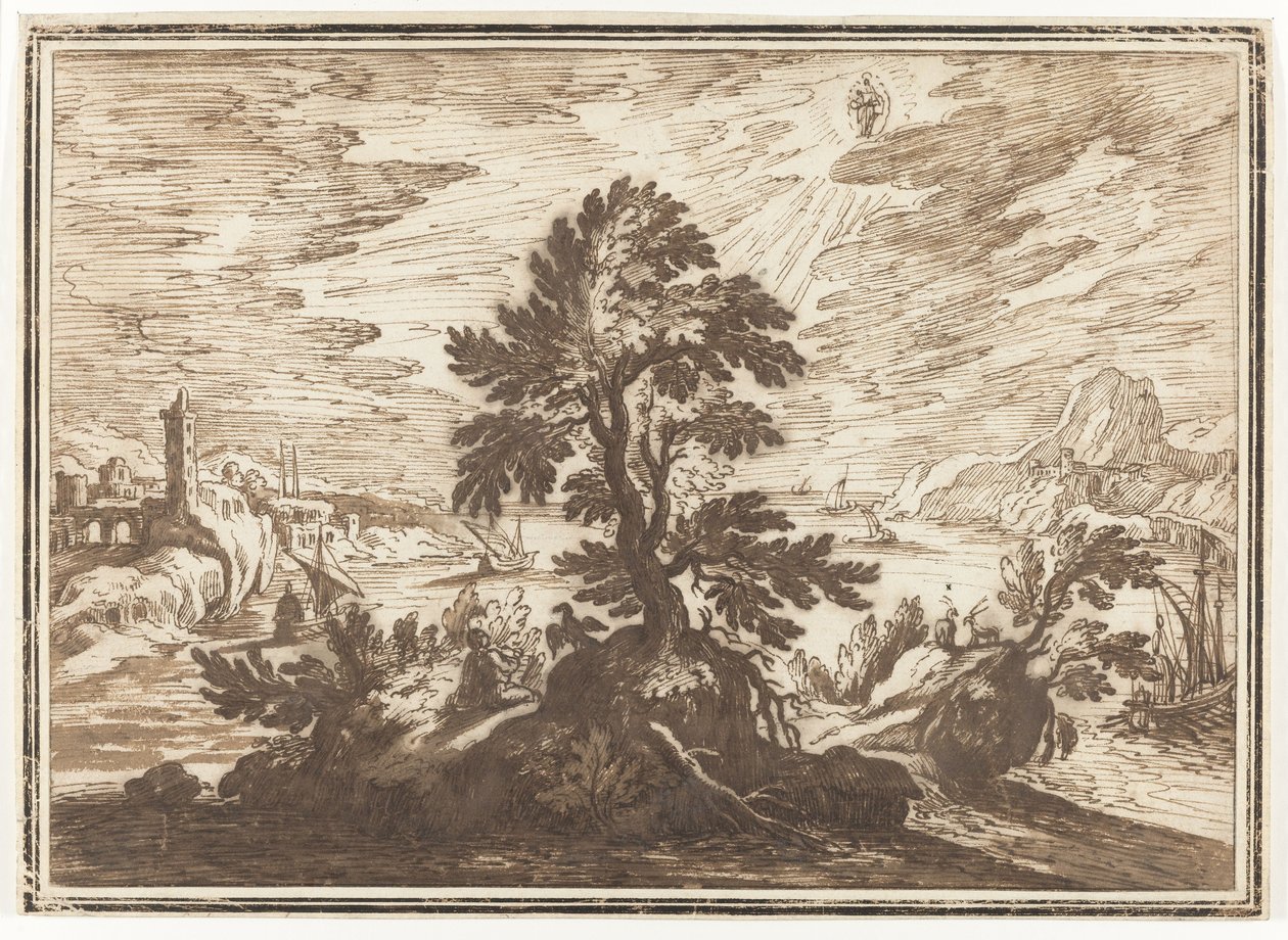 João Evangelista em Patmos de Lodewijk Toeput