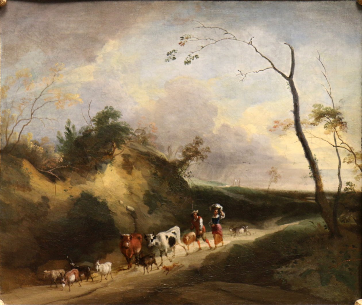 Paisagem com figuras e animais. de Lodewijk de Vadder