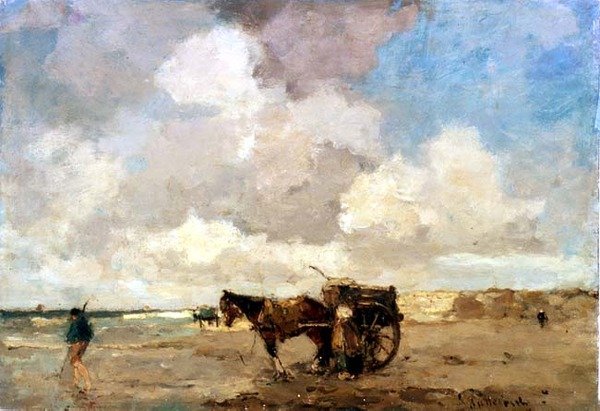 Recolhendo algas marinhas de Lodewyk Philippus Stutterheim