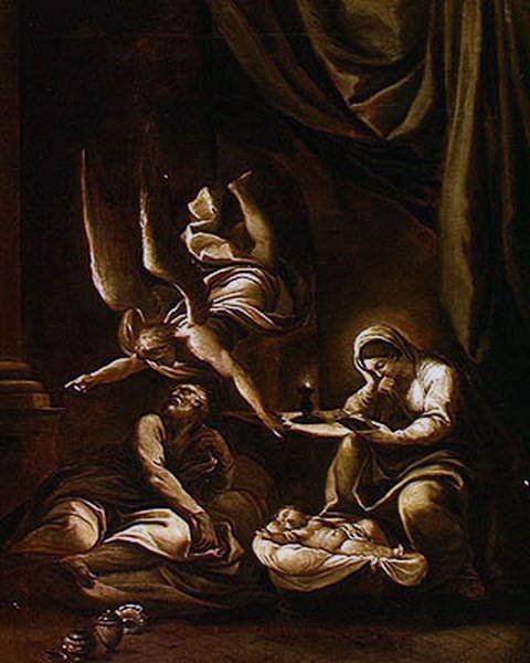 O anjo que aparece a Joseph de Lodovico Carracci