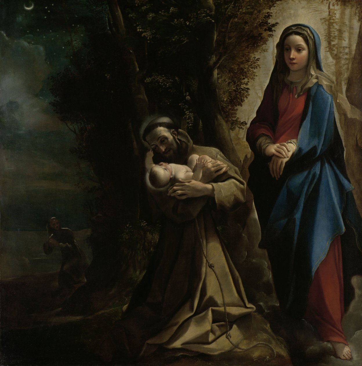 A visão de São Francisco de Assis, 1585 de Lodovico Carracci