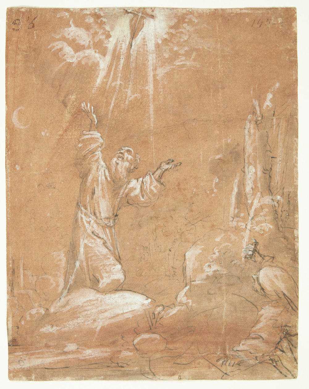 Estigmatização de São Francisco de Assis de Lodovico Carracci