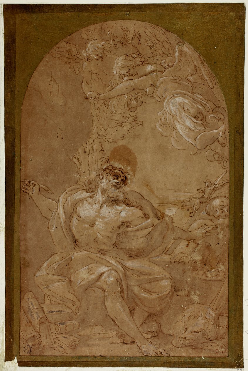 Estudo para São Jerônimo de Lodovico Carracci