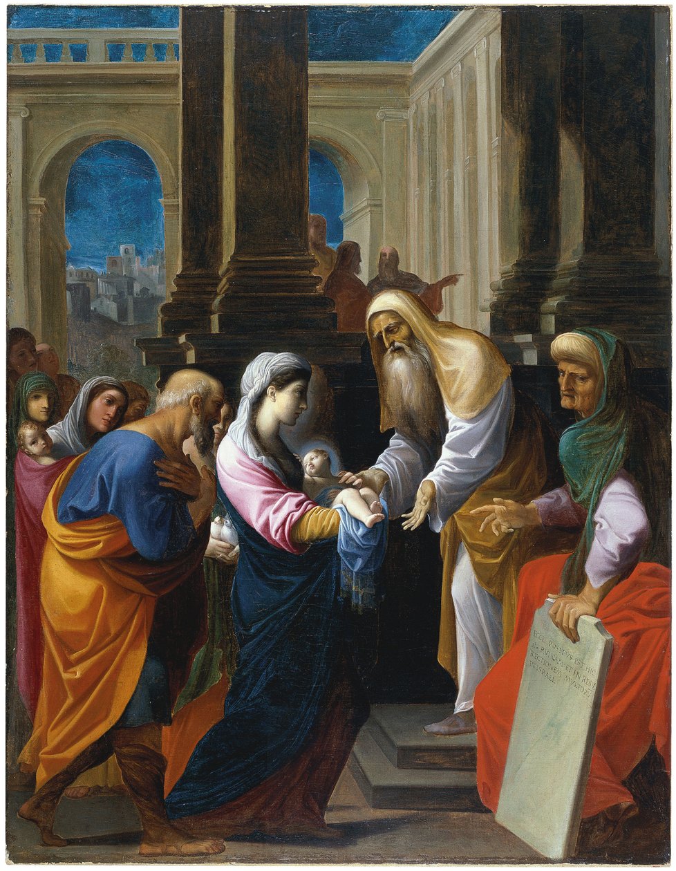 A apresentação no templo de Lodovico Carracci