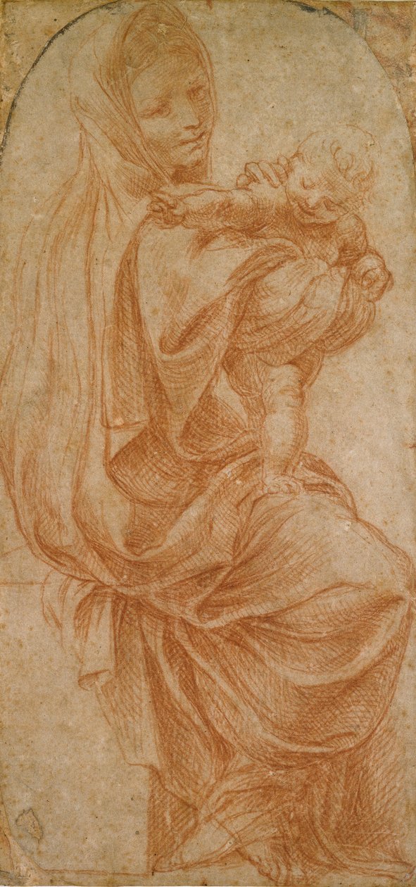 A Virgem e a Criança, 1575-1619 de Lodovico Carracci