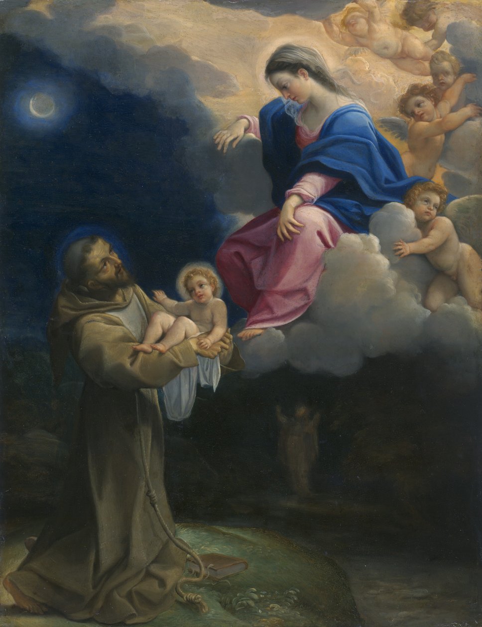 A visão de São Francisco, c.1602 de Lodovico Carracci