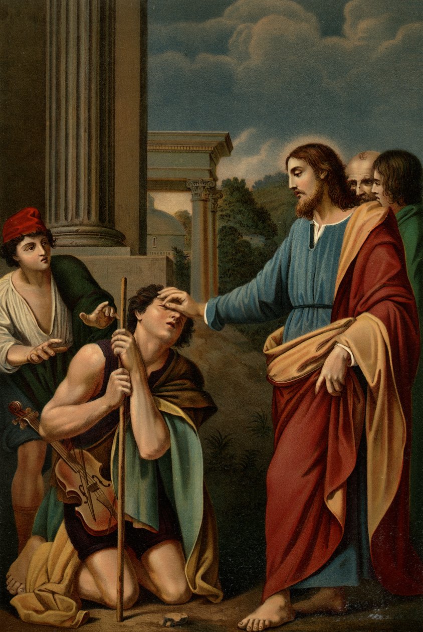 A cura do cego de Lodovico after Carracci