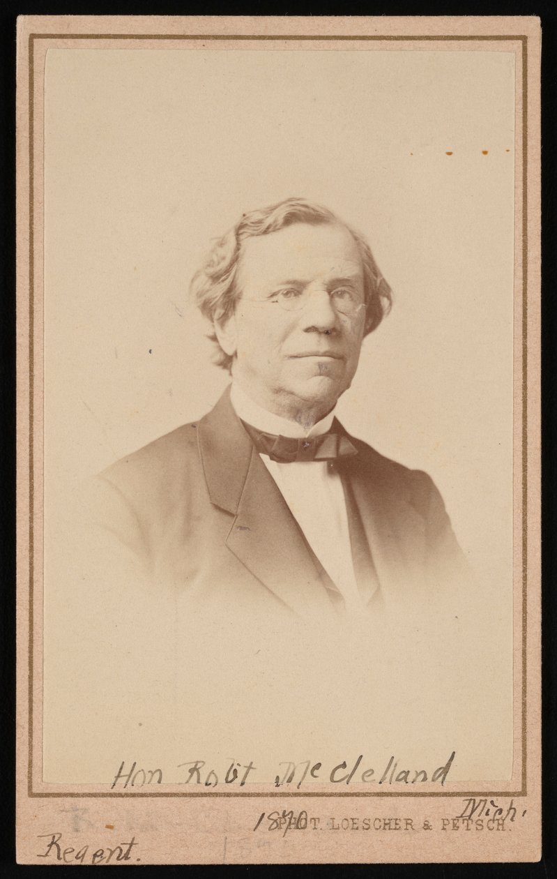 Retrato de Robert McClelland 1807-1880, 1870. de Adolf Charlemagne