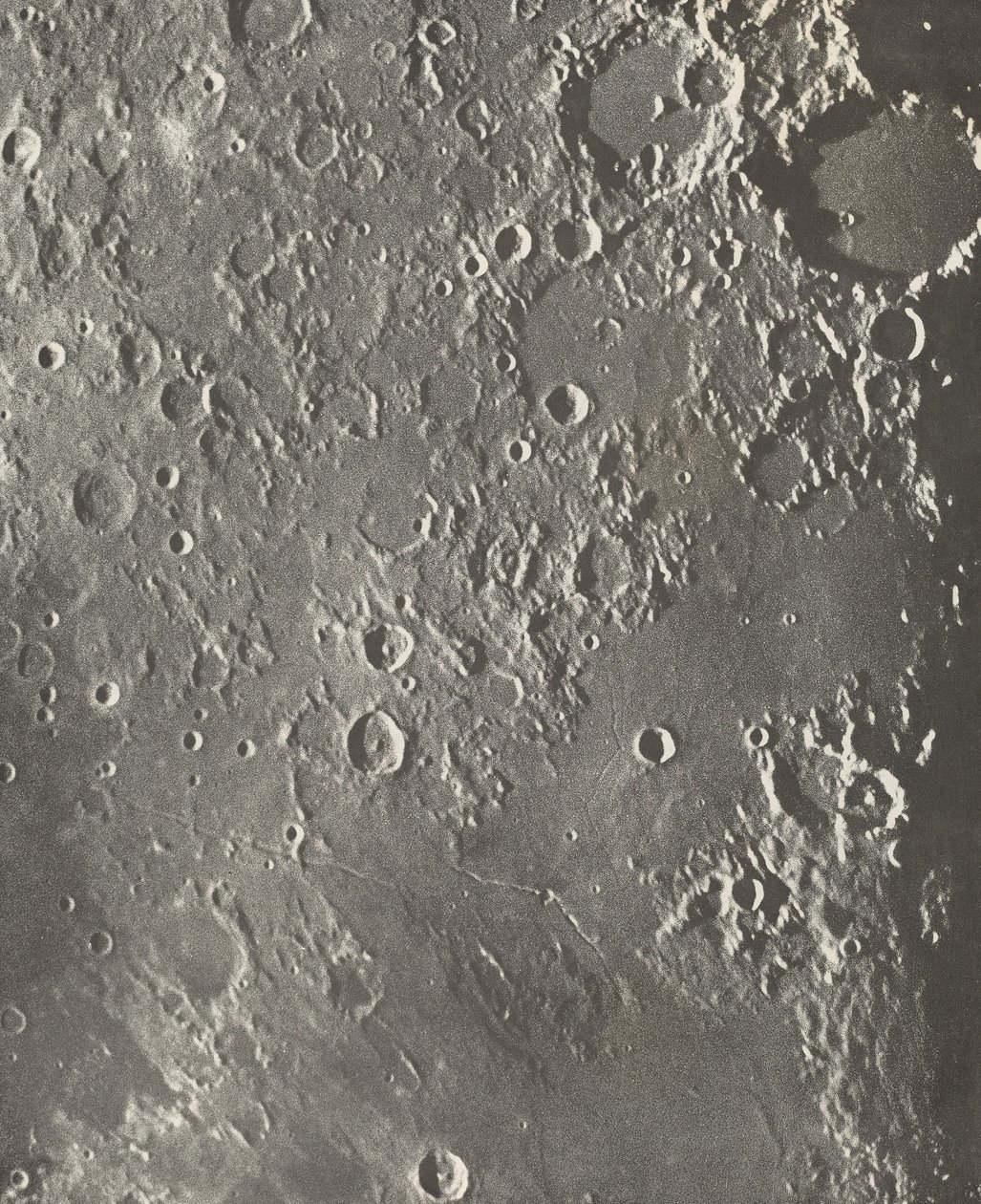 Photographie Lunaire Albategnius - Triesnecker - Manilius de Loewy et Puiseux