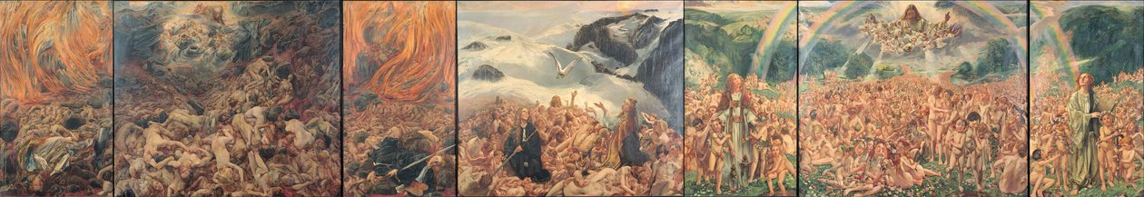 Todas as coisas morrem, mas tudo será ressuscitado através do amor de Deus de Léon Frédéric