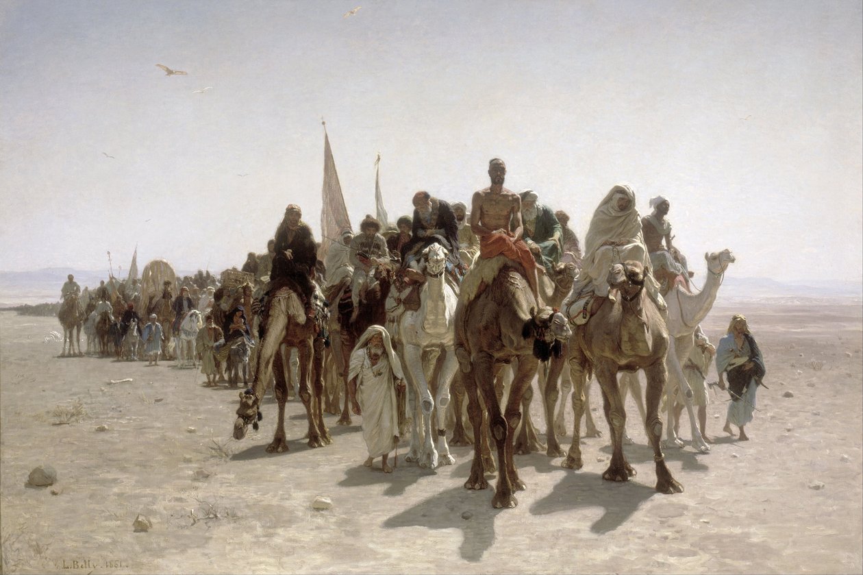 Peregrinos indo para Meca, 1861 de Léon Belly