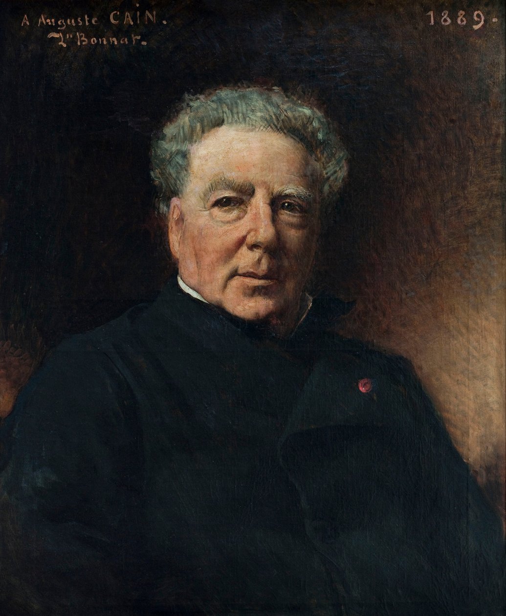 Retrato de Auguste-Nicolas Cain 1821-1894, 1889. de Léon Bonnat