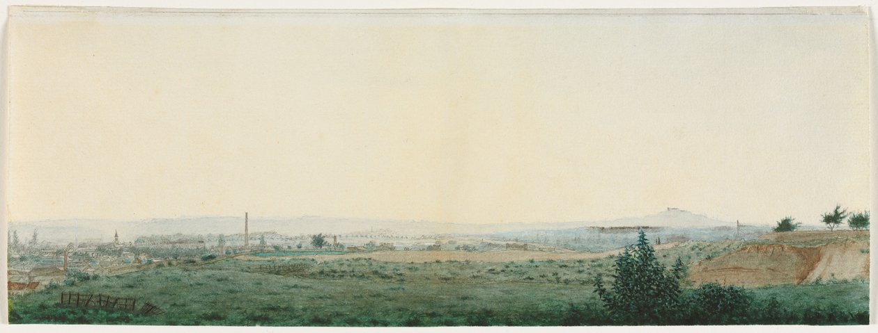 Paisagem perto de Paris, c. 1860 de Léon Bonvin