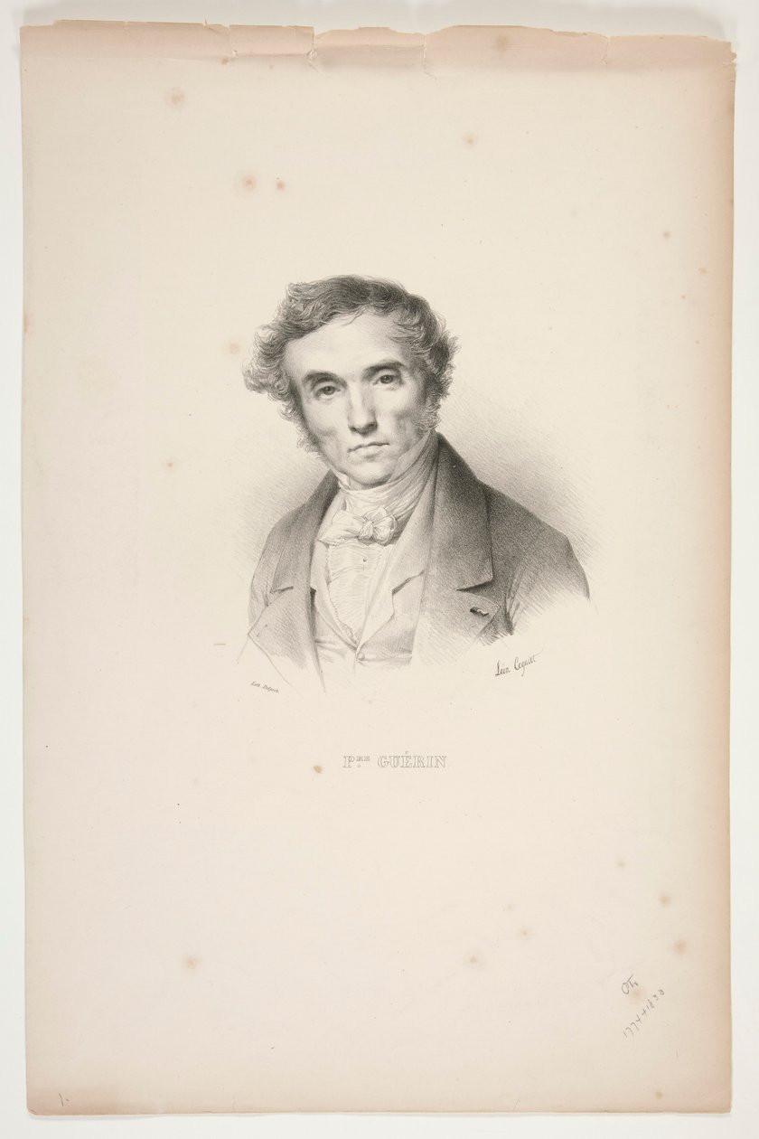 Retrato de Pierre-Narcisse Gu?rin de Léon Cogniet