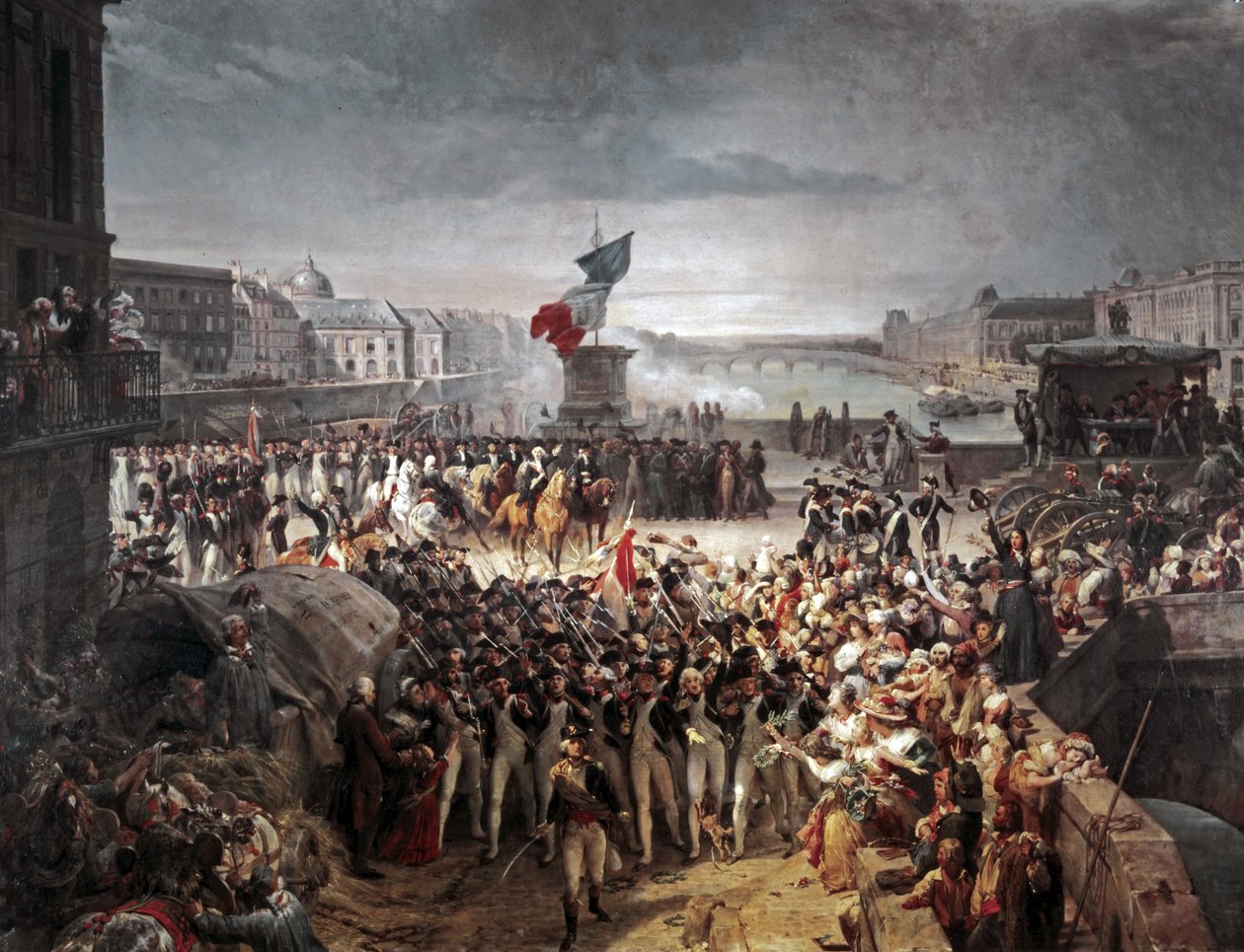 A Guarda Nacional de Paris junta-se ao Exército. setembro de 1792 de Léon Cogniet