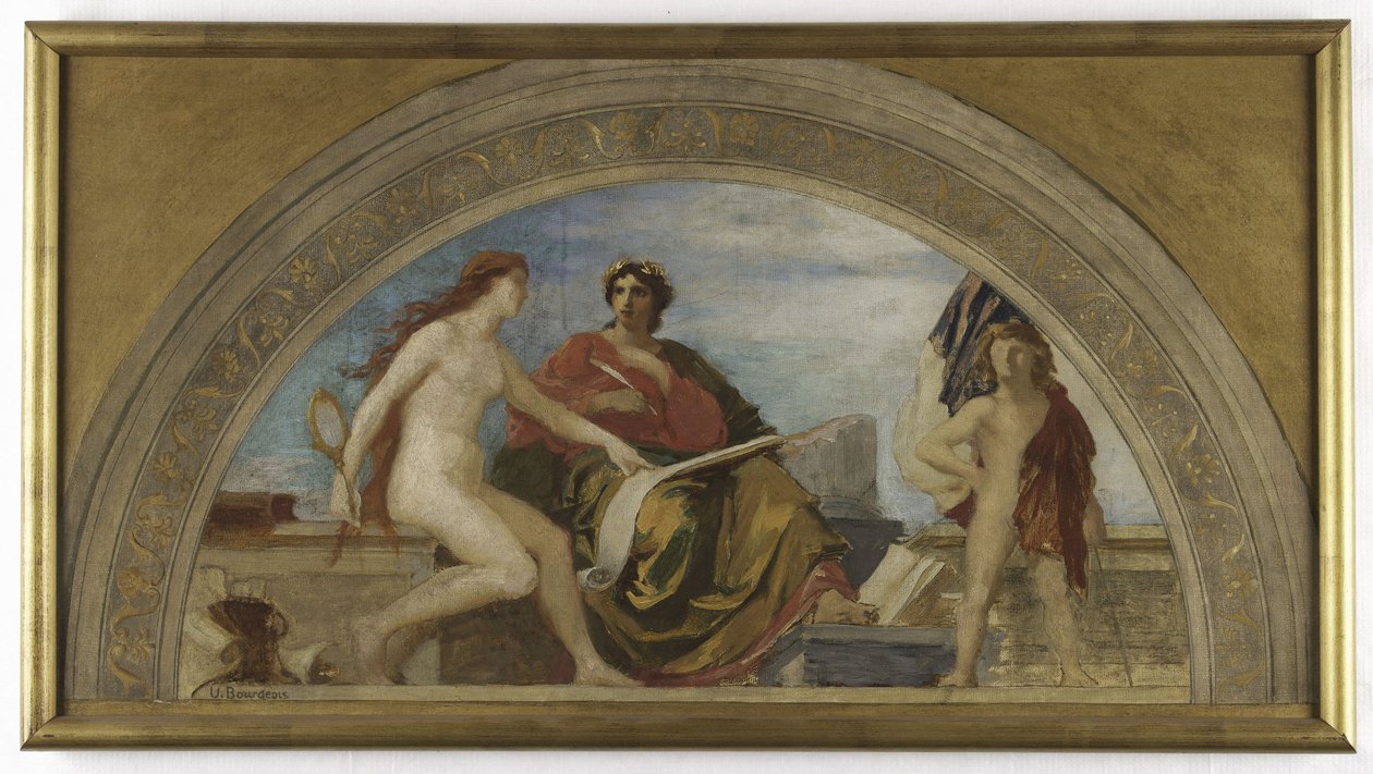 Esboço para o Salon des Lettres, Hôtel de Ville, Paris: L