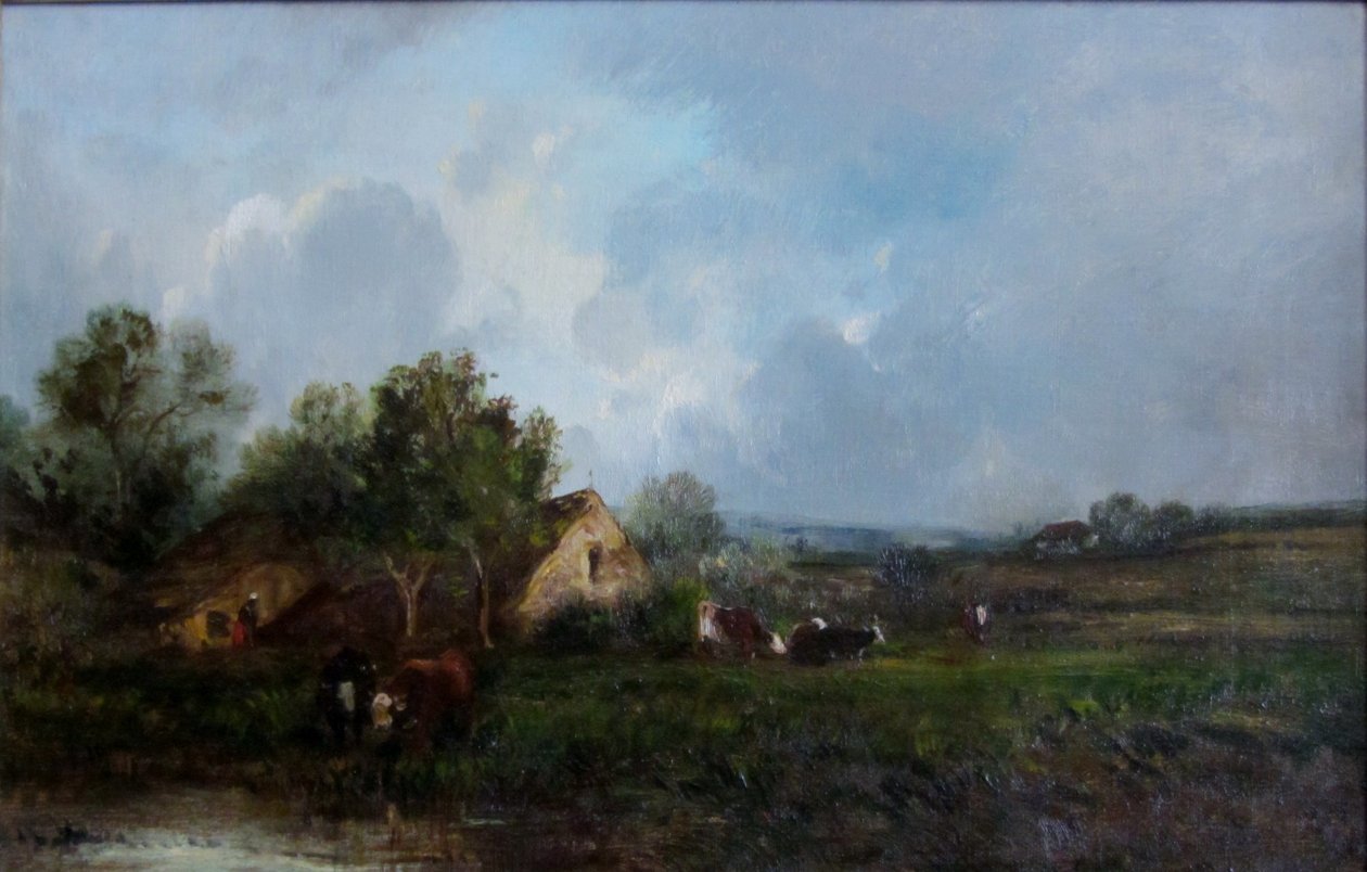 Paisagem francesa de Leon Victor Dupre